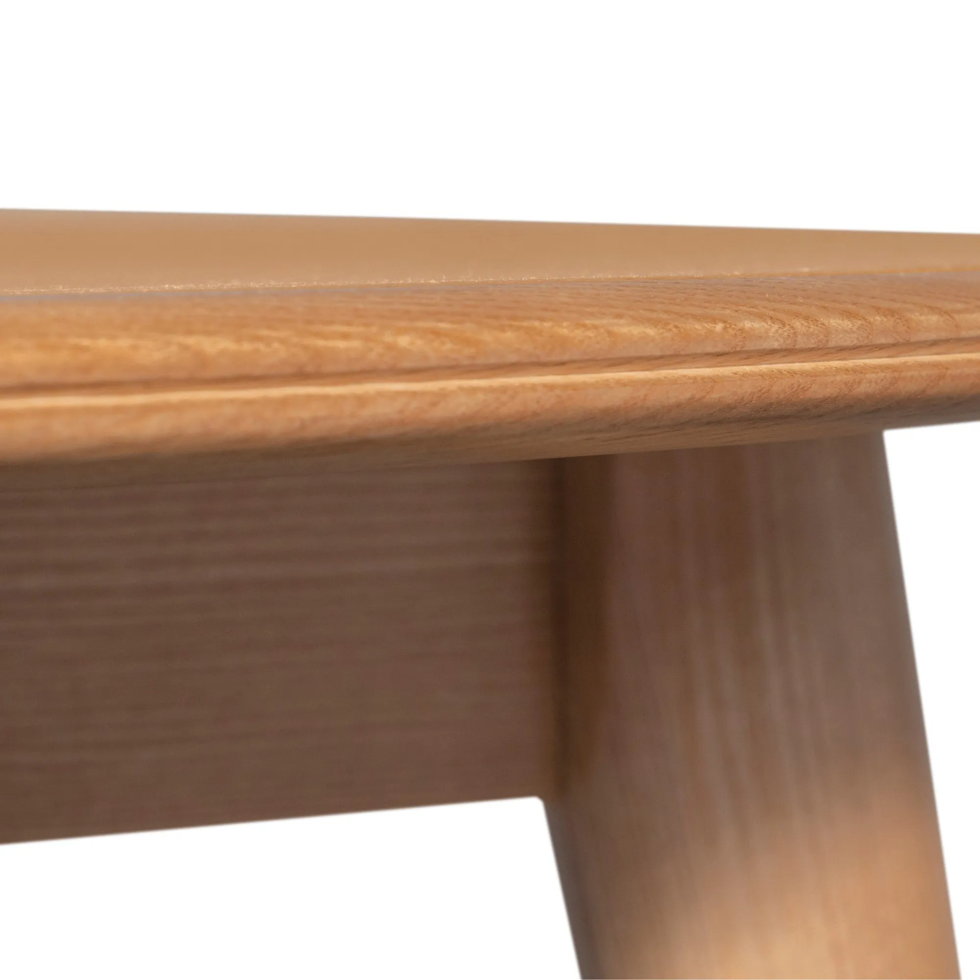 120cm Round Solid Ash Wood Dining Table, 4-Seater, Oak