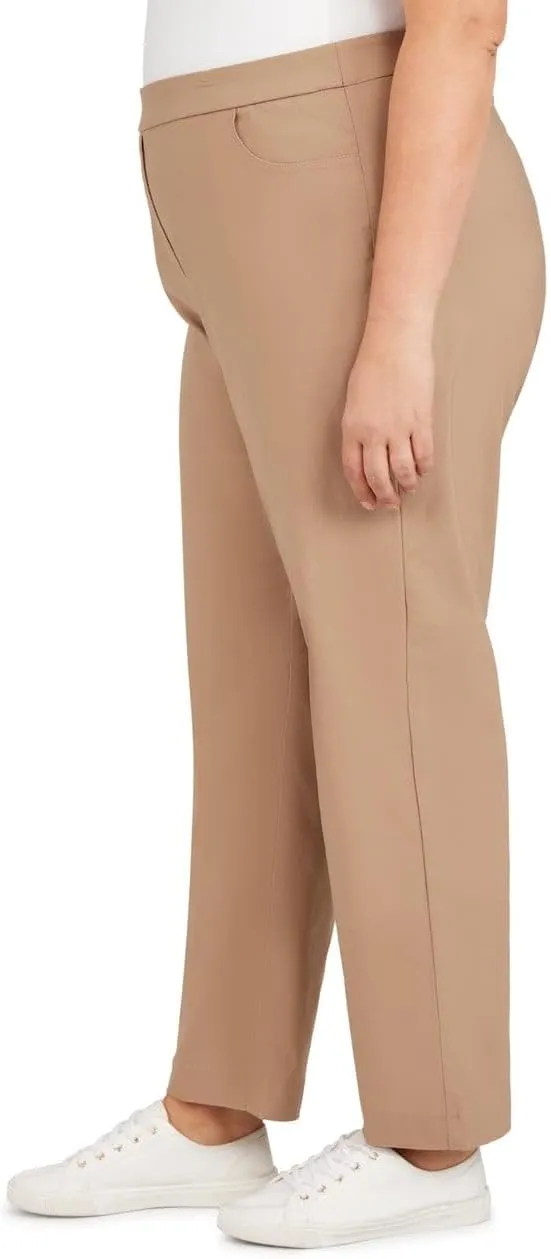 Alfred Dunner Women's Allure Slimming Plus Size Stretch Pants-Modern Fit