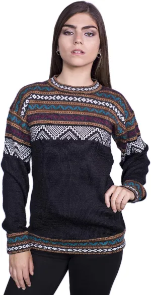 Alpaca Wool Sweater Women | Alpaca Wool Cardigan Women | Warm & Soft Alpaca Sweaters Women | Alpaka Fair Isle Sweater