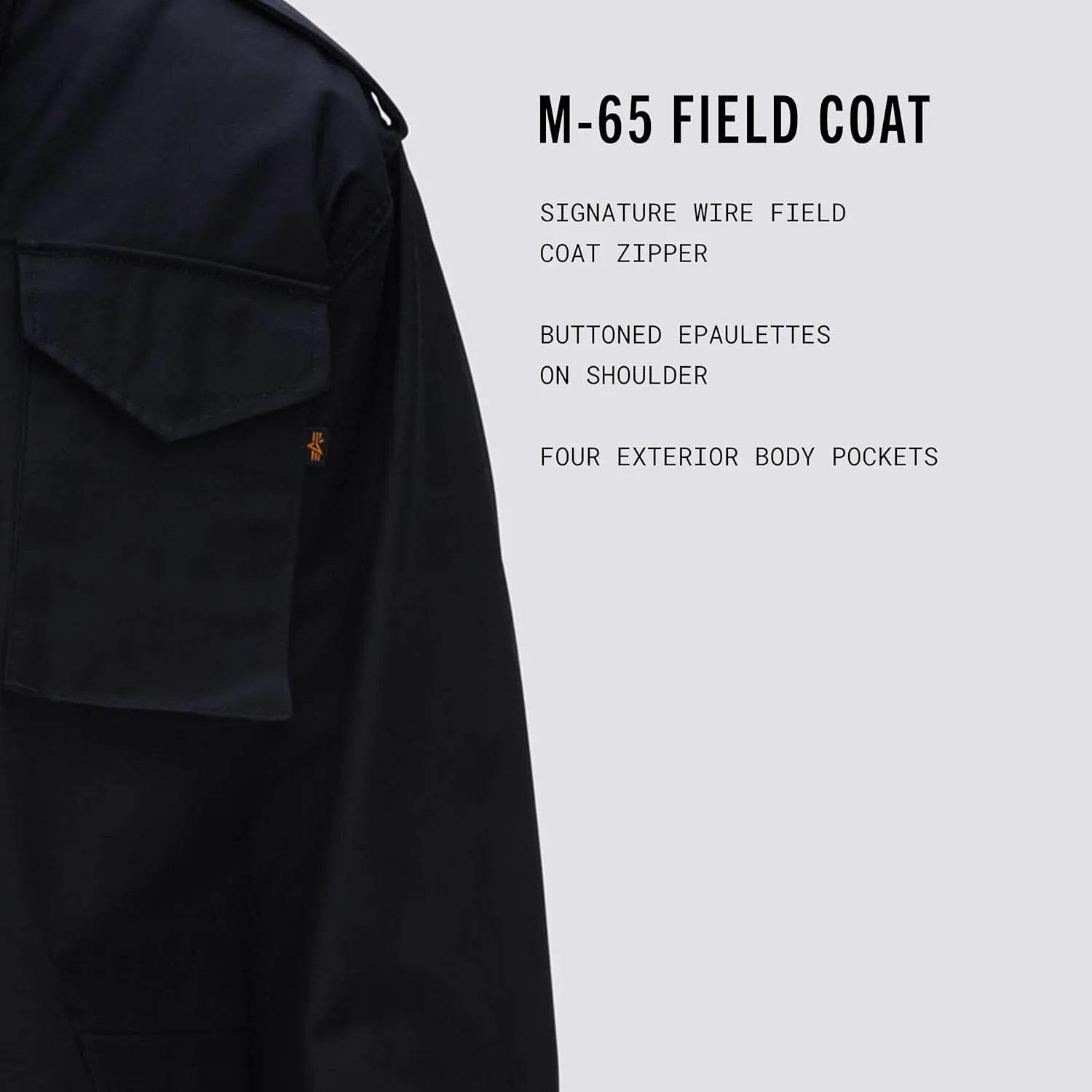 Alpha Industries M-65 Field Jacket - Classic Oversized Military Field Coat