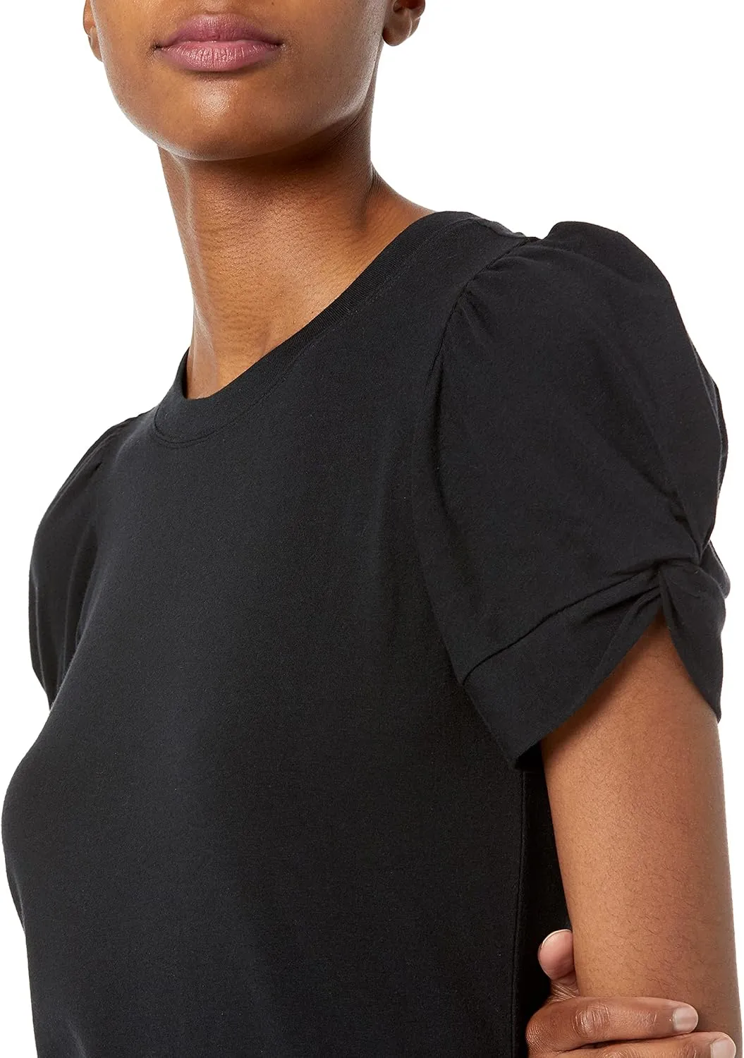 Amazon Essentials Women's Classic-Fit Twist Sleeve Crewneck T-Shirt