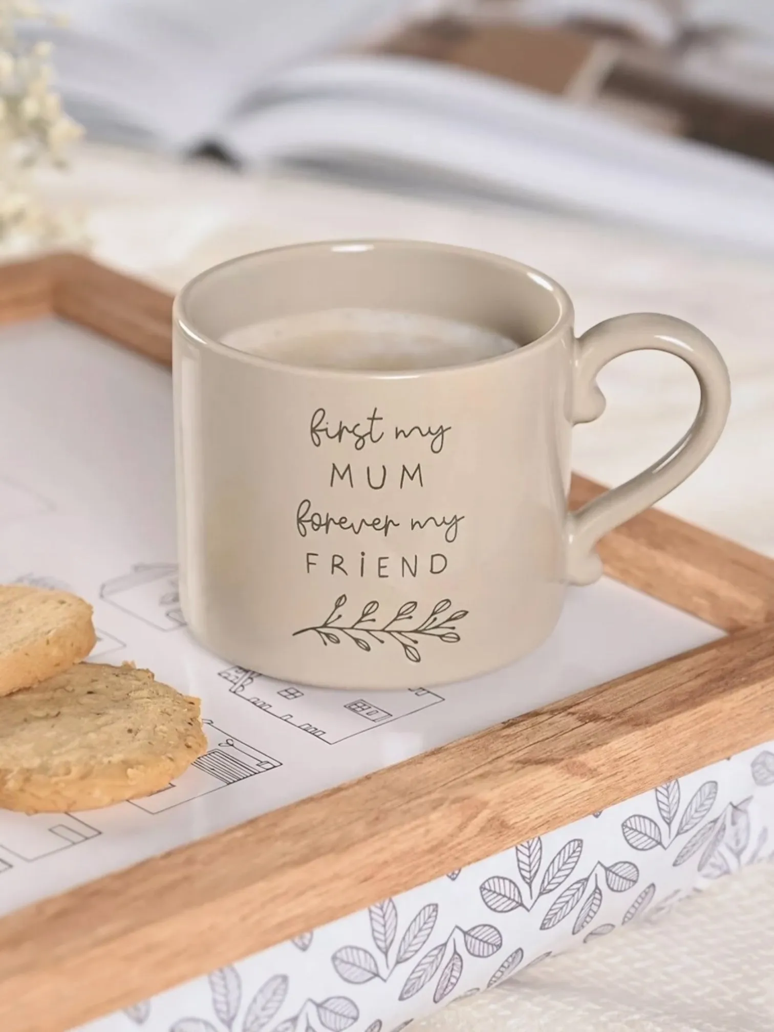 Beige Moments Mug - First My Mum Forever My Friend