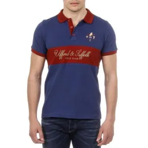 Blue M Ufford & Suffolk Polo Club Mens Polo Short Sleeves US002 NAVY BLUE