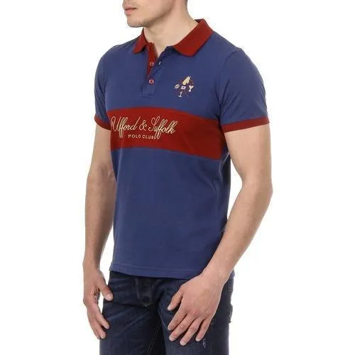 Blue M Ufford & Suffolk Polo Club Mens Polo Short Sleeves US002 NAVY BLUE