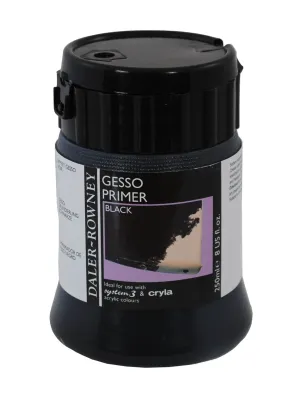 Daler Rowney Black Gesso Primer Acrylic Medium