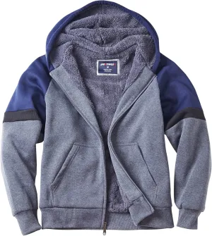 Facitisu Flannel Hoodies for Men Sherpa Lined Heavy Fleece Plaid Jacket Mens Coats Plus Size Big Tall