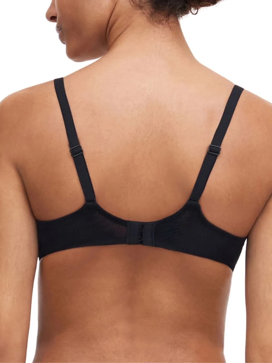 Fleurs Half Cup Balcony Bra - Black