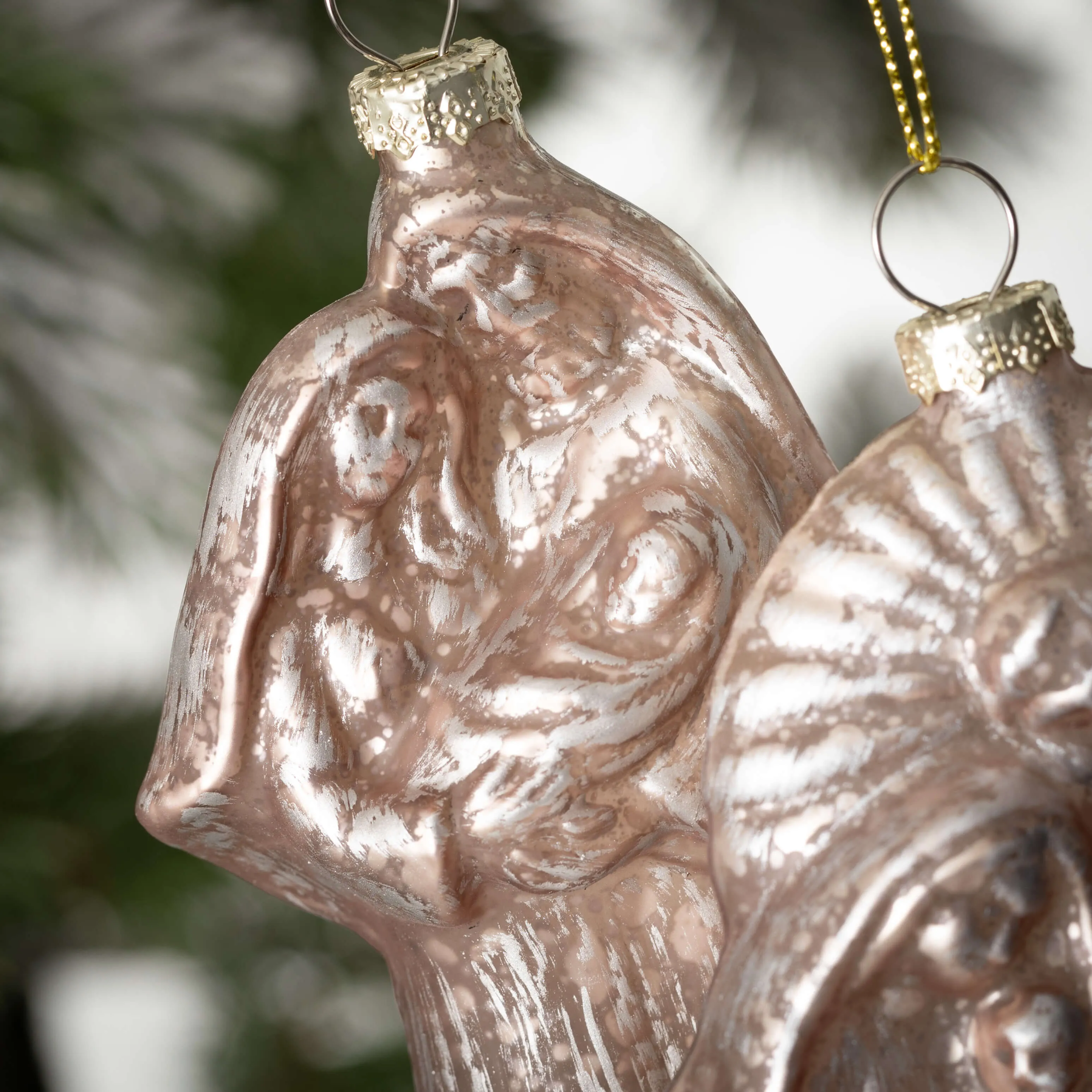 Gold Nativity Ornament Set