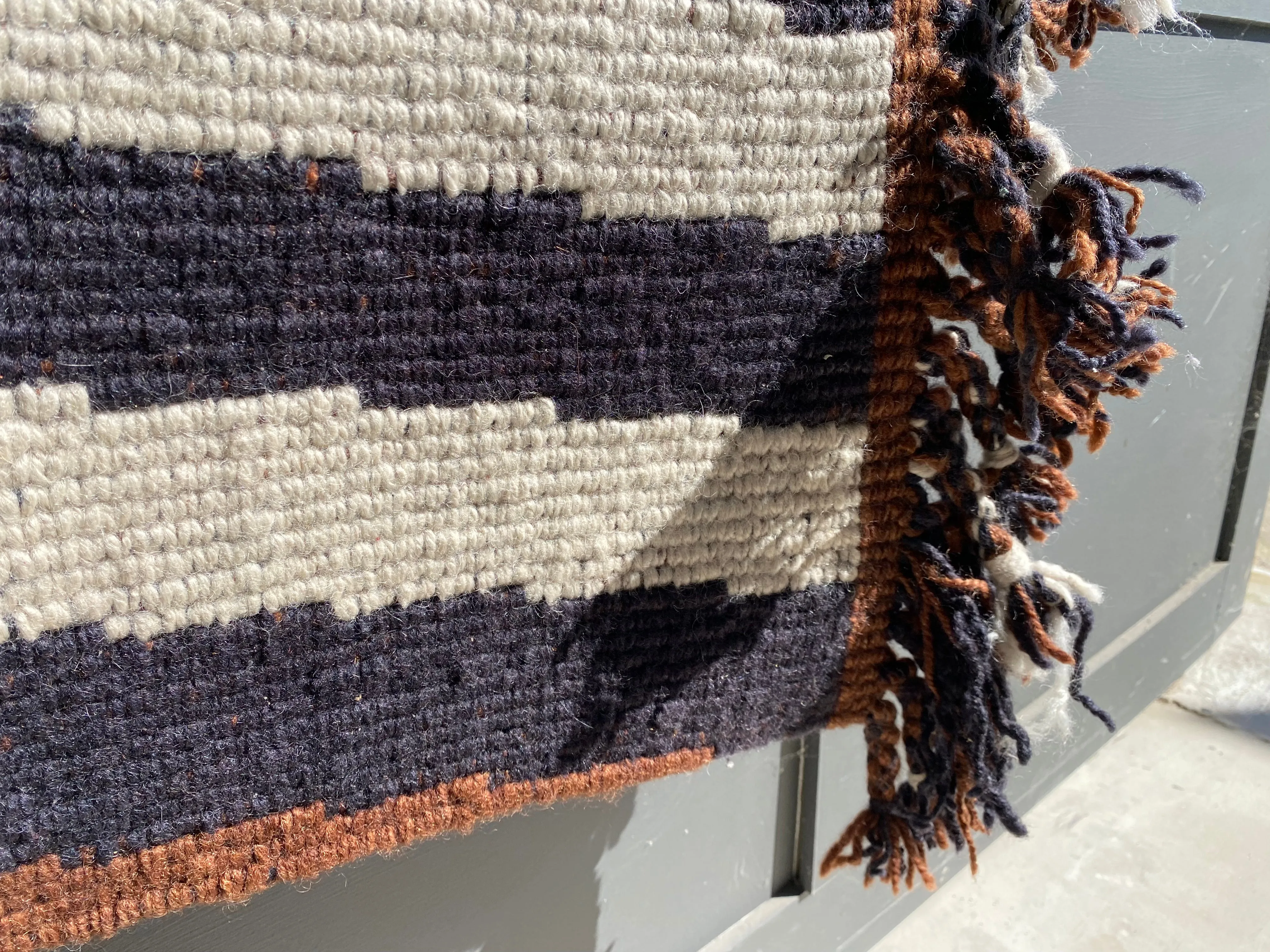 Hand woven 100% woollen rug from the Bedouin Women in Jordan