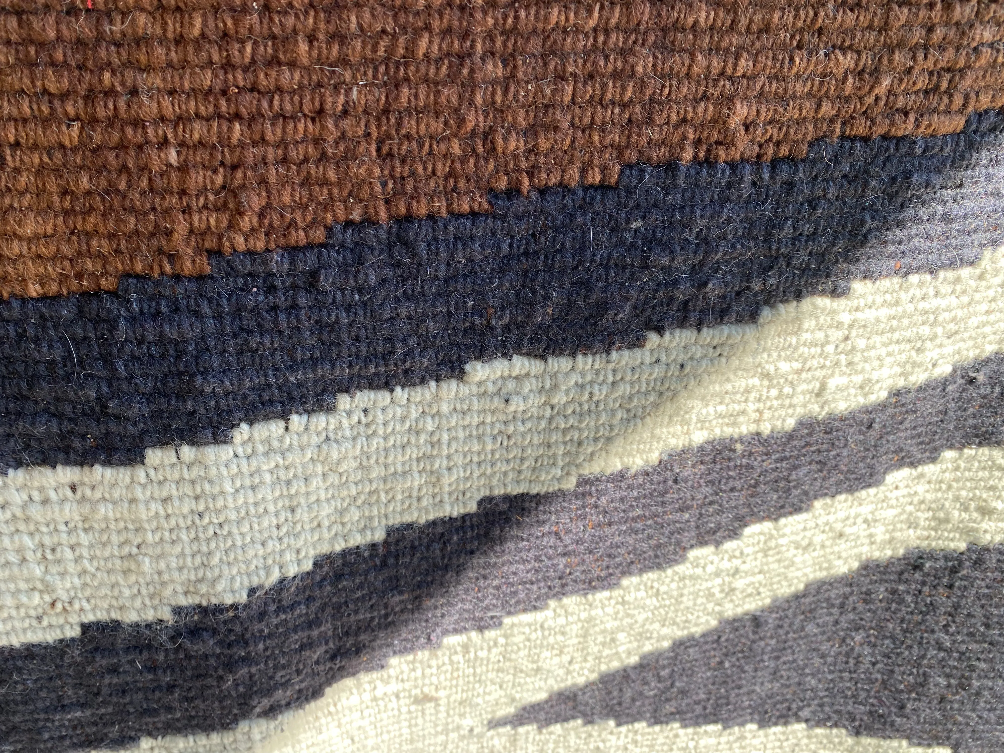 Hand woven 100% woollen rug from the Bedouin Women in Jordan