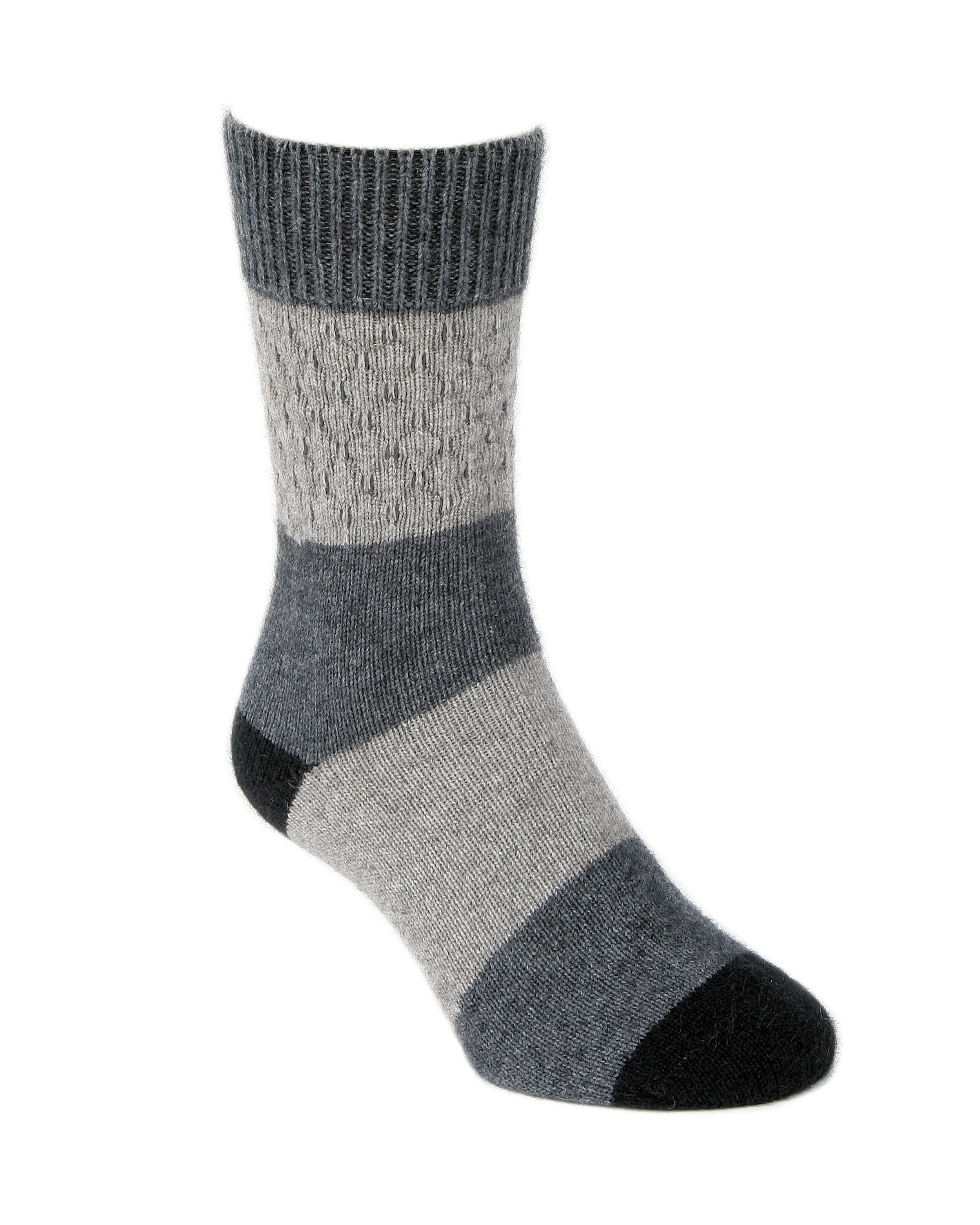 Lothlorian Gecko Sock in Merino Wool & Possum Fur