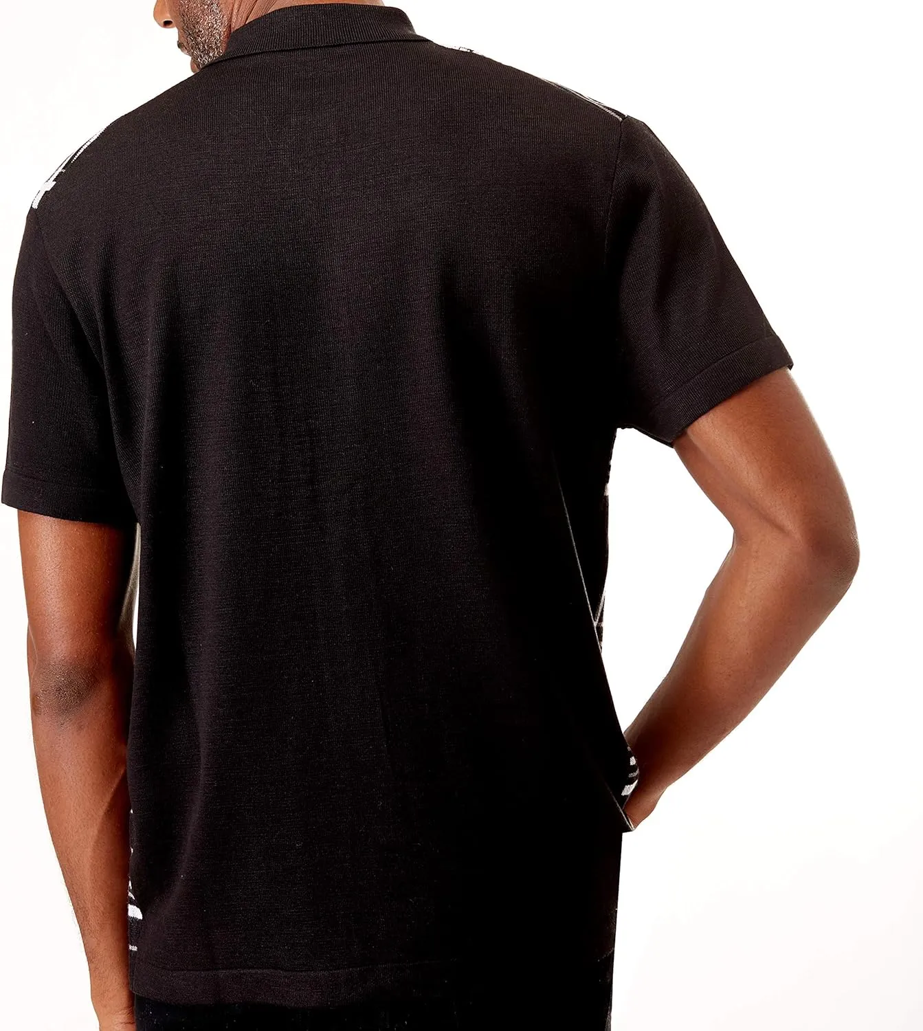 Mens Short Sleeve Knit Sports Shirt - Modern Polo Vintage Classics: Plaid Mix