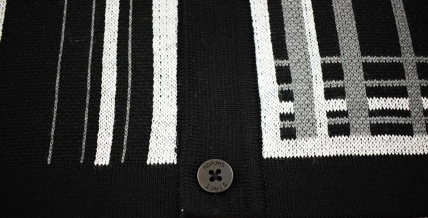 Mens Short Sleeve Knit Sports Shirt - Modern Polo Vintage Classics: Plaid Mix