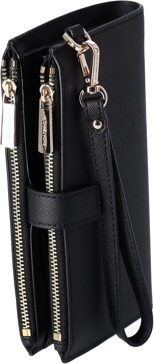 Michael Kors Jet Set Double Zip Wristlet, Navy