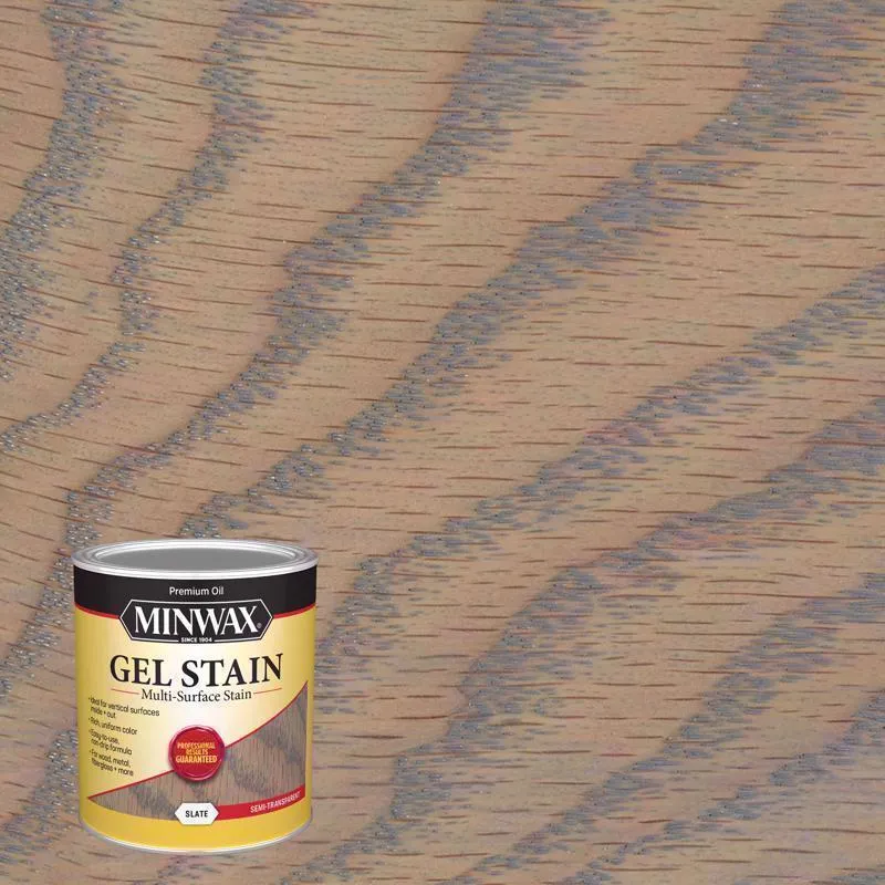Minwax Semi-Transparent Slate Oil-Based Gel Stain 1 qt