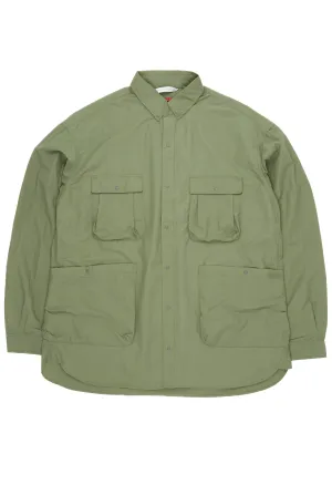 Nanga Men's Cotton / Nylon Ripstop Camp Shirt - Olive
