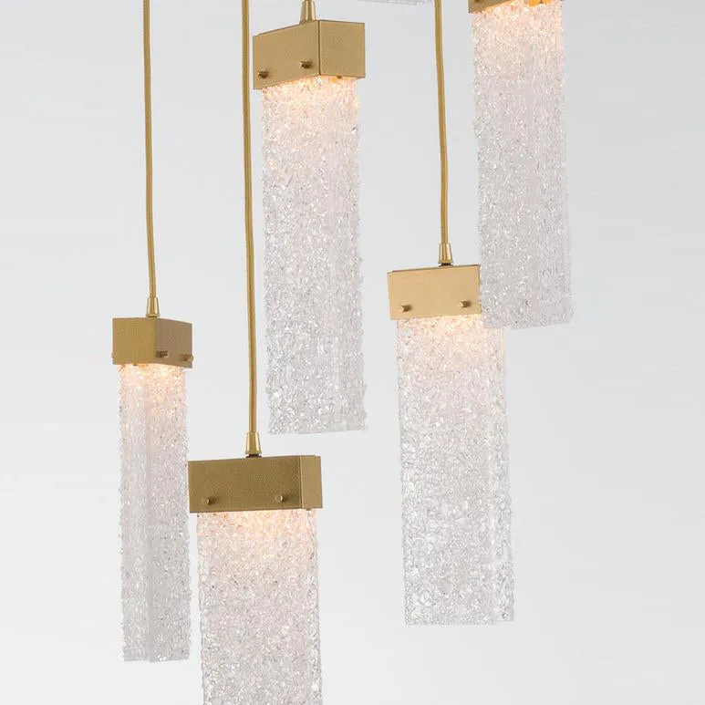 Parallel Large Round Multi-Light Pendant Light