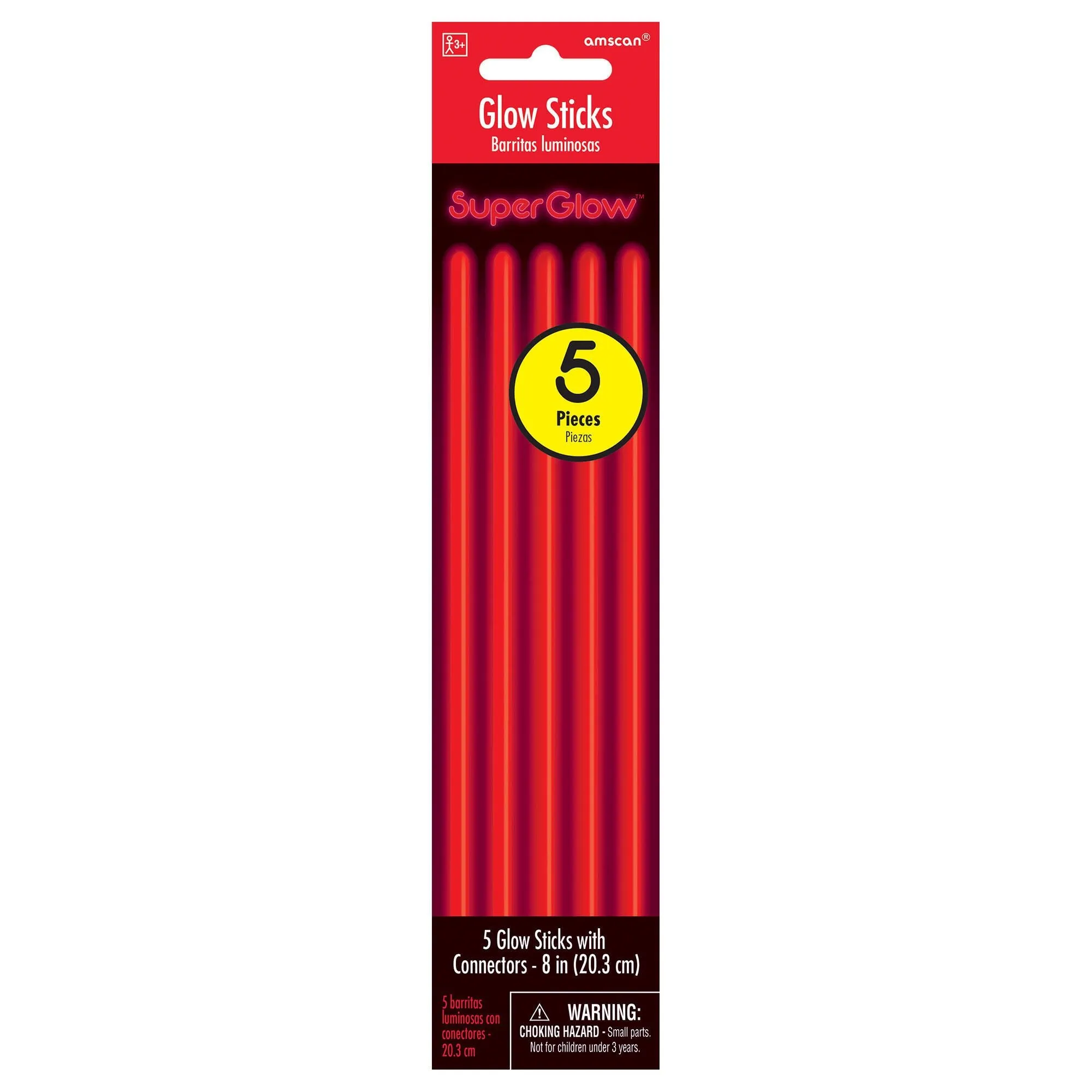 Red Glow Sticks 8" | 5ct
