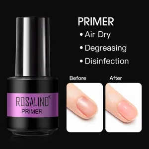 ROSALIND Flash Deal Gel Polish Primer Sock Off UV/LED Lamp Keep Your Nails Bright And Shiny For A Long Time