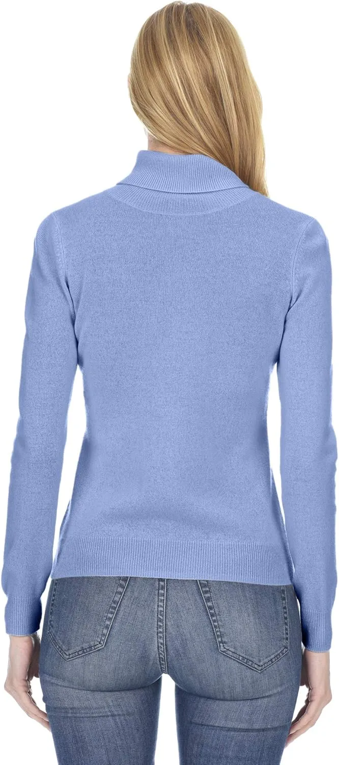 State Fusio Womens Ribbed Turtleneck Sweater 100% Merino Wool Classic Long Sleeve High Neck Pullover
