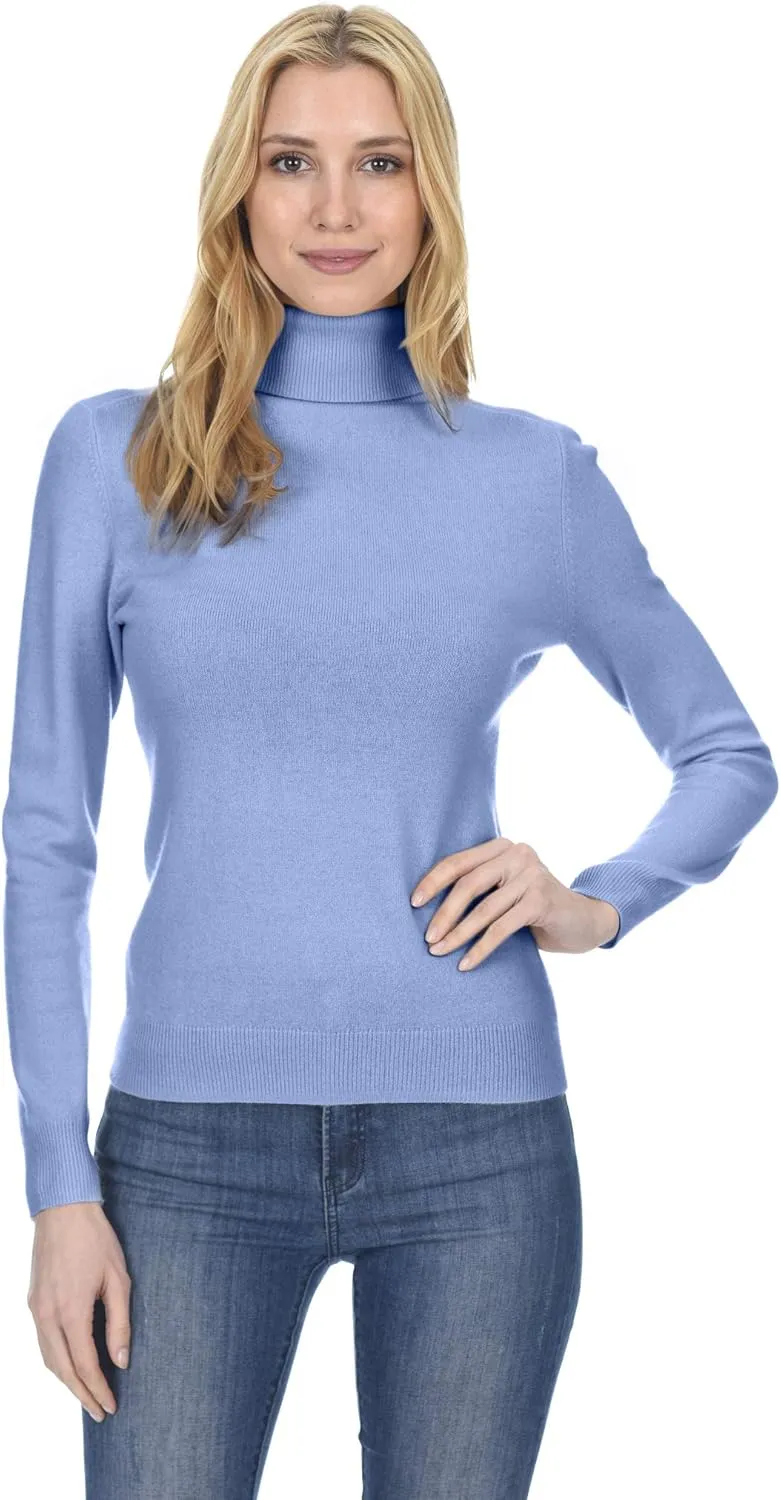 State Fusio Womens Ribbed Turtleneck Sweater 100% Merino Wool Classic Long Sleeve High Neck Pullover