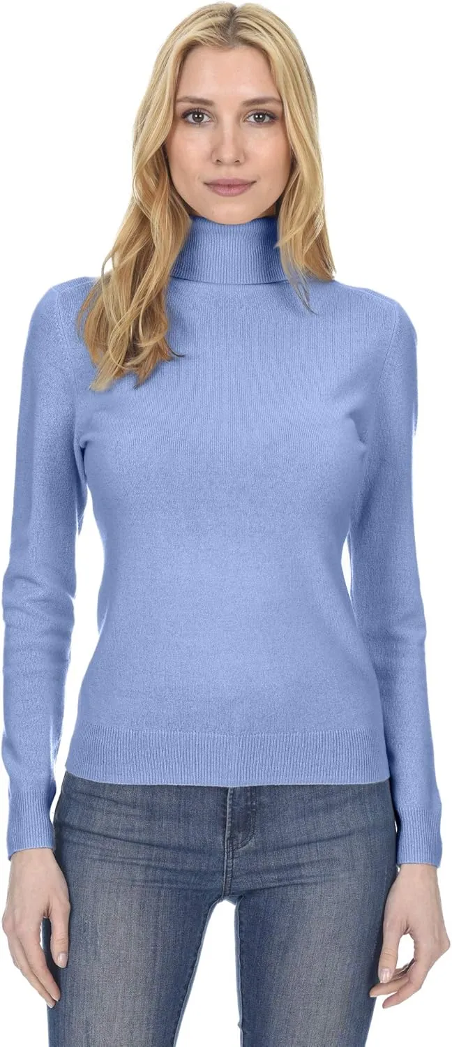 State Fusio Womens Ribbed Turtleneck Sweater 100% Merino Wool Classic Long Sleeve High Neck Pullover