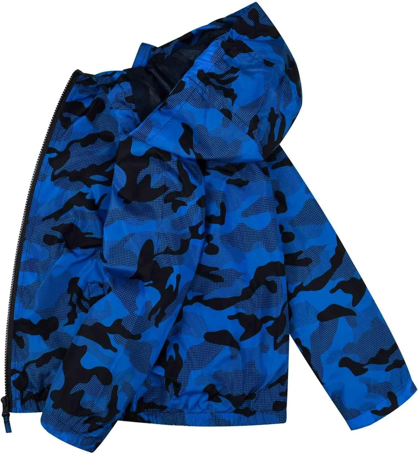 SUNDAY ROSE Boys Windbreaker Jacket Hooded Lightweight Windroof Water-resistant Outdoor Coats for Kids