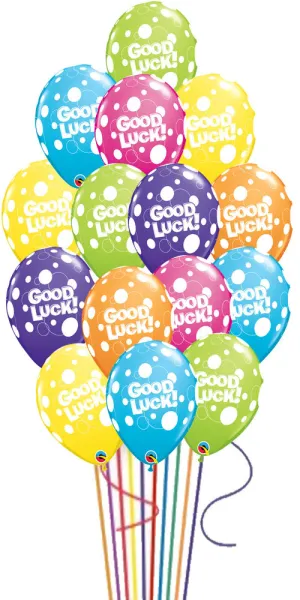 Tropical Assortment Good Luck Dots 12 Balloons