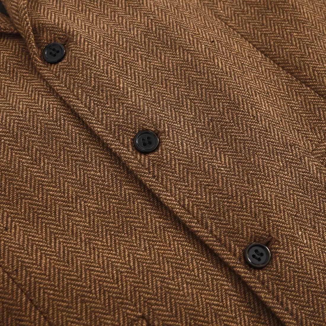 Vest for Men Formal Dress Business Casual Herringbone Tweed Vest Jacket for Men Waistcoat