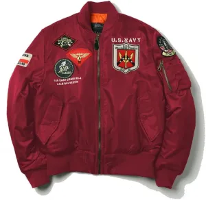 Winter Tactical Military Bomber Flight Jacket Air Force Army Vintage Motorcycle US NAVY Hip Hop Outwear Coats for men